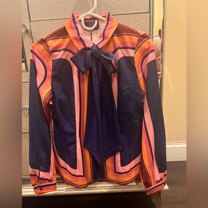 By Moon Collection Silhouette Floral Woven Shirt size S